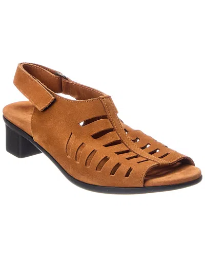 Arche Obilam Leather Sandal In Brown