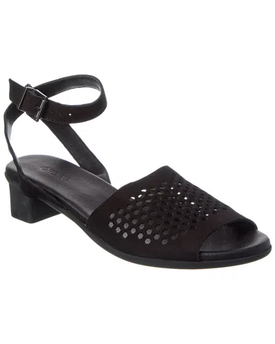 Arche Obirho Leather Sandal In Black