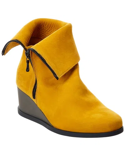 Arche Okolaa Leather Bootie In Yellow