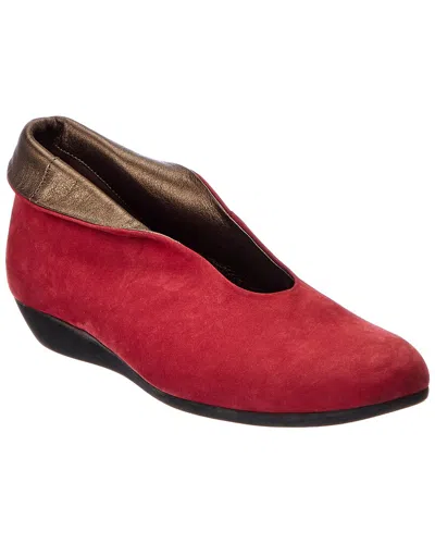Arche Onahe Leather Bootie In Red