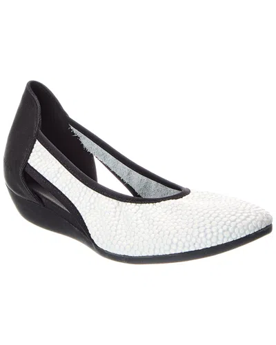 Arche Onange Leather Flat In White