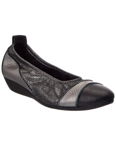 Arche Onanya Leather Flat In Black