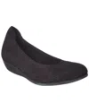 Arche Onara Leather Flat In Black
