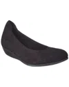 Arche Onara Leather Flat In Black