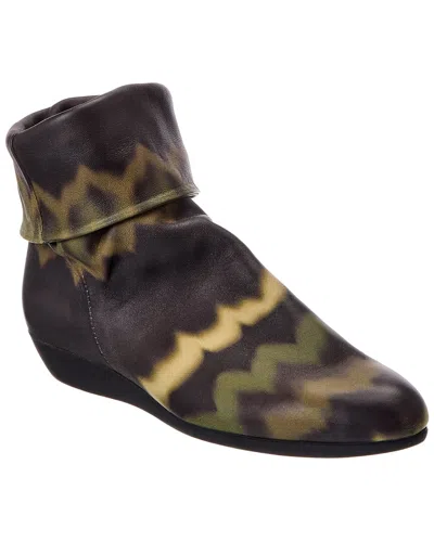 Arche Onarc Leather Bootie In Green