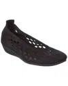Arche Onizza Leather Flat In Black