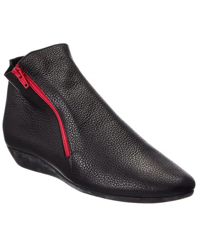 Arche Onybee Leather Bootie In Black