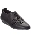 Arche Onybye Leather Flat In Black