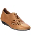 Arche Onybye Leather Flat In Orange