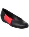 Arche Onyele Leather Flat In Black
