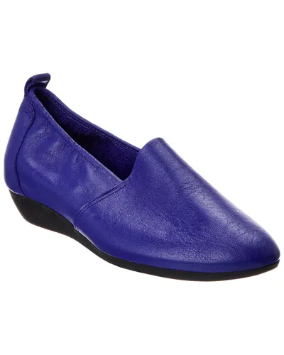 Arche Onyko Leather Flat In Blue