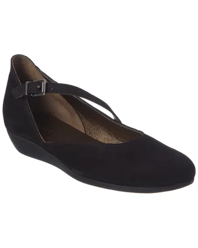 Arche Onylis Leather Flat In Black