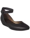 Arche Onyma Leather Flat In Black