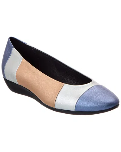 Arche Onyoko Leather Flat In Blue