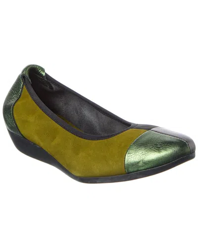 Arche Onyqua Leather Flat In Yellow