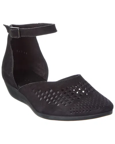 Arche Onyrho Leather Flat In Black