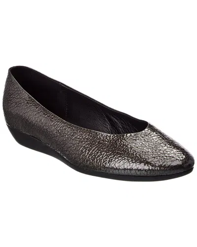 Arche Onyri Leather Flat In Black