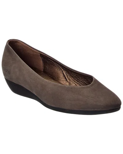 Arche Onyri Leather Flat In Brown