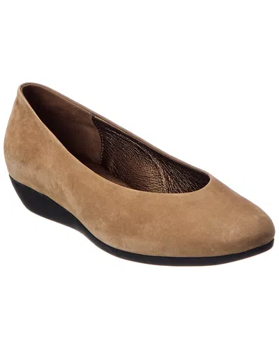 Arche Onyri Leather Flat In Brown