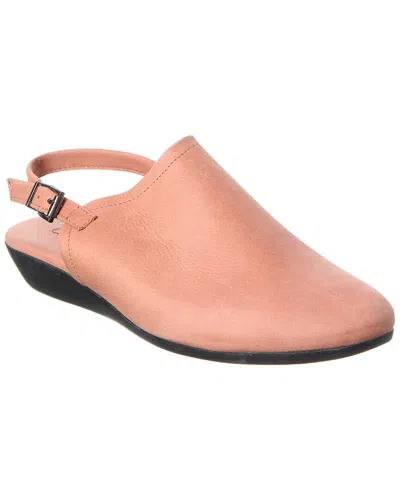 Arche Onysab Leather Flat In Pink