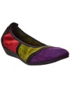 Arche Onyzan Leather Flat In Multi