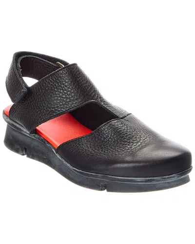 Arche Padlow Leather Sandal In Black