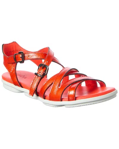 Arche Palika Leather Sandal In Orange