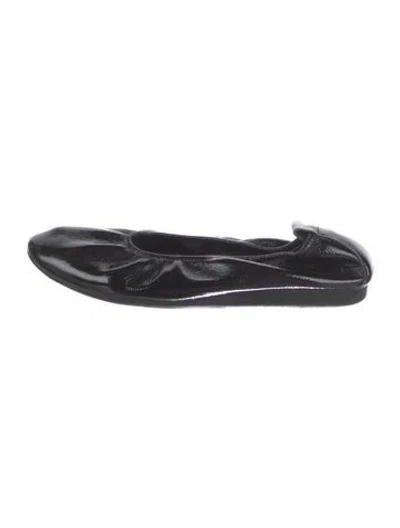 Pre-owned Arche Patent Leather Ballet Flats In Black