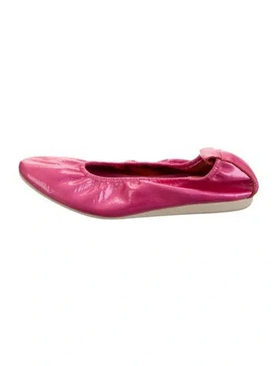 Pre-owned Arche Patent Leather Ballet Flats In Pink