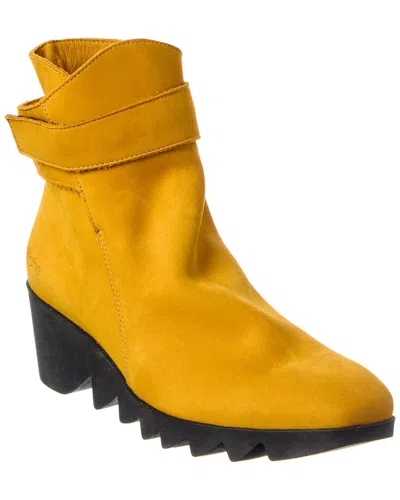 Arche Patero Leather Bootie In Yellow