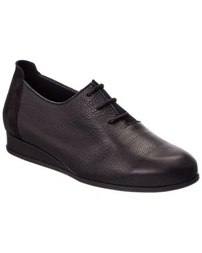 Arche Piaeje Leather Sneaker In Black