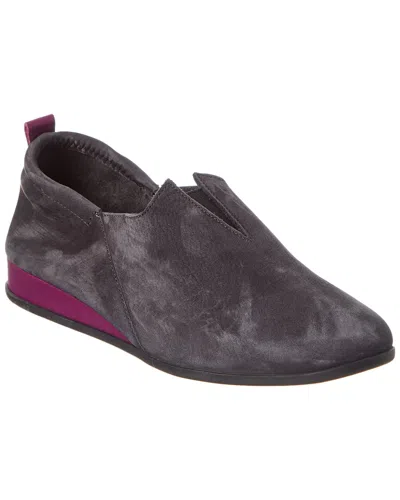 Arche Piaoko Leather Flat In Gray