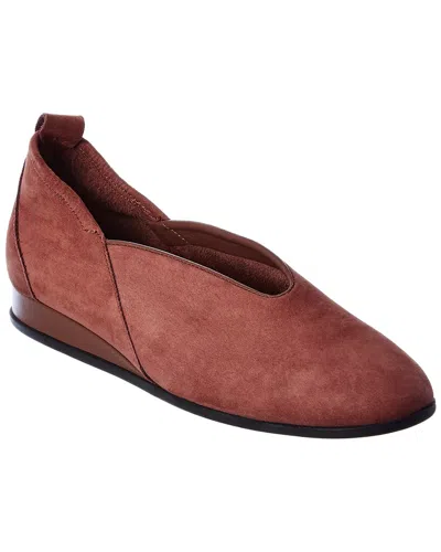 Arche Piassy Suede Flat In Brown
