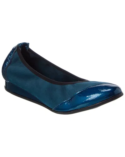 Arche Piazym Leather Flat In Blue
