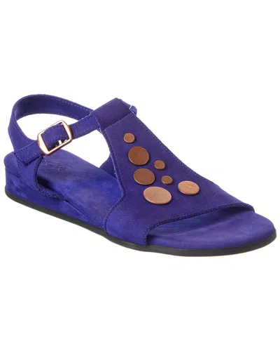 Arche Pylos Leather Sandal In Blue