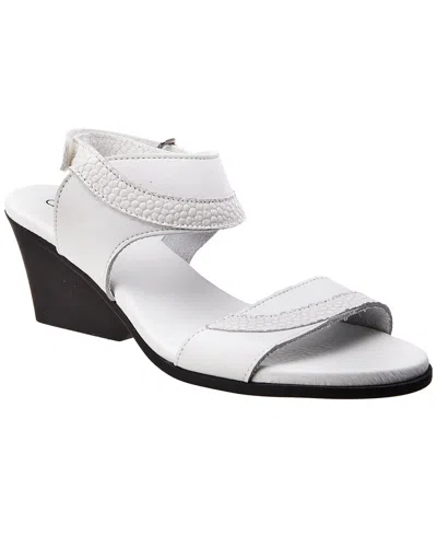 Arche Rimana Leather Sandal In White