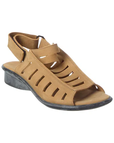 Arche Saocan Leather Sandal In Neutral