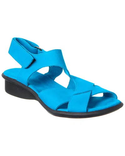 Arche Saolme Leather Sandal In Blue