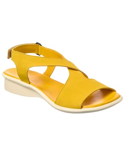 Arche Saolya Leather Sandal In Yellow