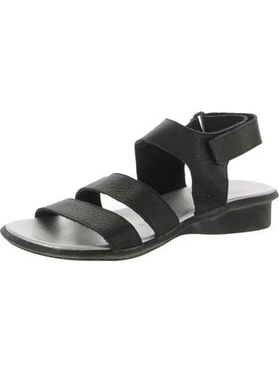 Arche Satana Womens Leather Adjustable Strappy Sandals In Black