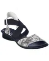Arche Satia Leather Sandal In Black