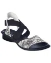 Arche Satia Leather Sandal In Black