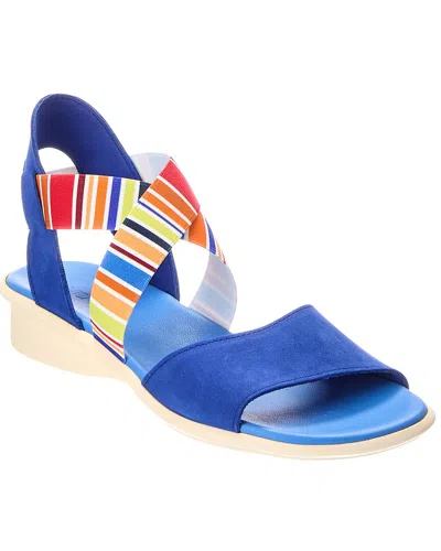 Arche Satia Leather Sandal In Blue