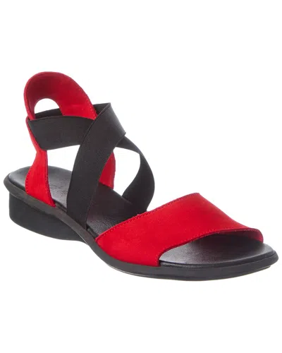 Arche Satia Leather Sandal In Black