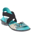 Arche Satia Leather Sandal In Multi