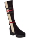 Arche Sixmi6 Leather Platform Knee-high Boot In Multi