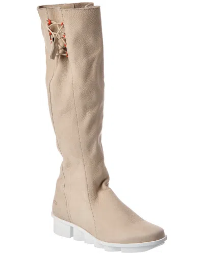 Arche Skaola Leather Knee-high Boot In Neutral
