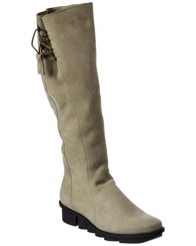 Arche Skaola Leather Knee-high Boot In Green