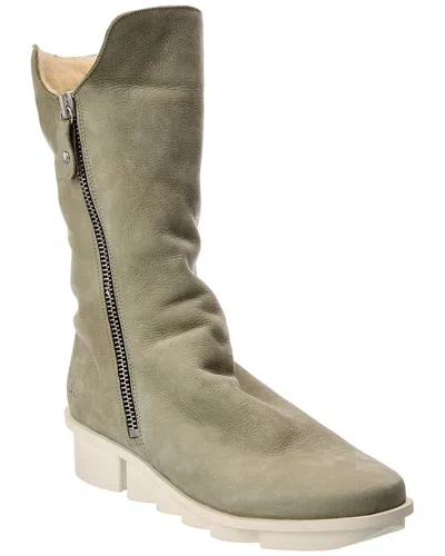 Arche Skater Leather Boot In Gray