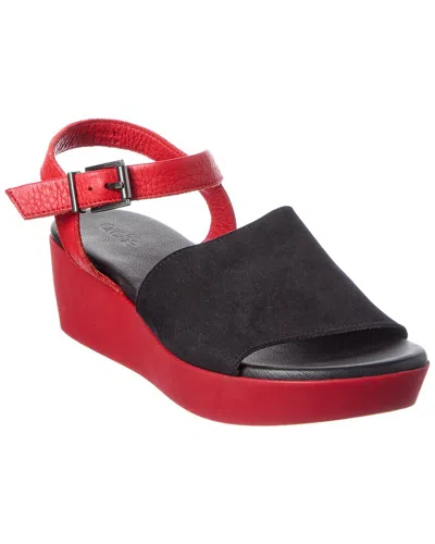 Arche Sococo Leather Sandal In Black